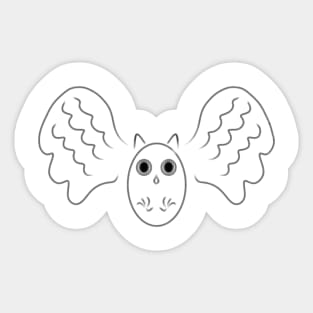 Flying Owl Sticker